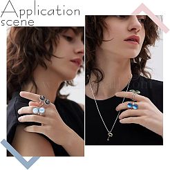DIY-Set zur Herstellung offener Fingerringe DIY-UN0003-24