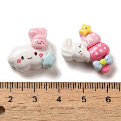 Undurchsichtige Decoden-Cabochons aus Cartoon-Harz RESI-G091-09