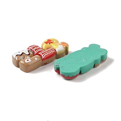 Weihnachts-Deko-Cabochons aus undurchsichtigem Harz RESI-S391-02