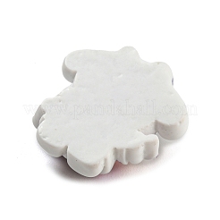 Niedliche Welpen-Cabochons aus undurchsichtigem Harz CRES-P026-B04