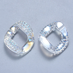Transparente Acrylverbindungsringe Strass Fassungen OACR-S036-009A-D01
