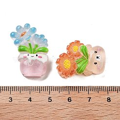 Durchscheinende Decoden-Cabochons aus Harz RESI-S04-03