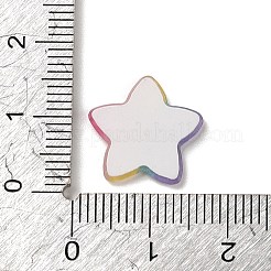 Acryl-Kunststoff-Cabochons im Regenbogenfarben-Stil X-OACR-R269-05B
