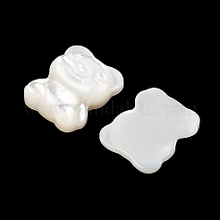 Natürliche weiße Muschel cabochons SSHEL-I026-21B