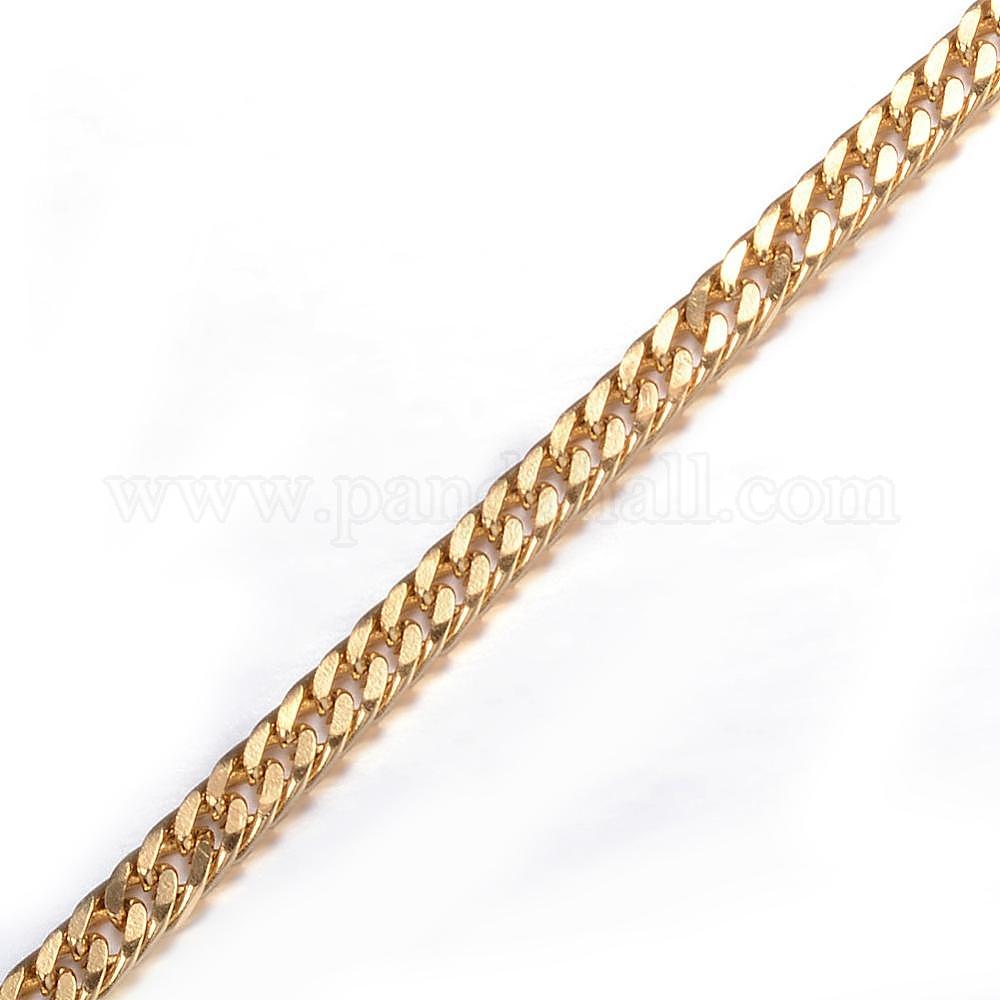 Wholesale Ion Plating IP 304 Stainless Steel Twisted Chain Curb Chains