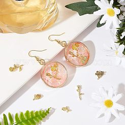 Blumenlegierung cabochons MRMJ-OC0001-96-RS