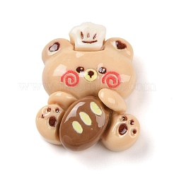Bärenbrot undurchsichtige Harz Decoden Cabochons CRES-Q220-05C