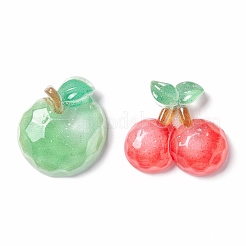 Cabochons aus transparentem Harz mit Herbstthema CRES-A050-19
