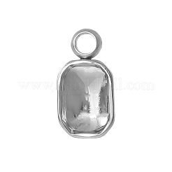 Cabochon-Fassungen für Anhänger aus Edelstahl 304 PW-WG002AB-02