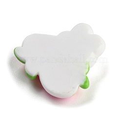 Cabochons aus undurchsichtigem Harz mit Hasenmotiv RESI-C042-01D