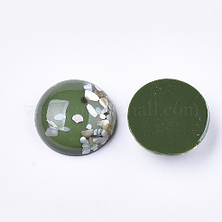 Durchscheinende Harz-Cabochons RESI-S364-44E-M