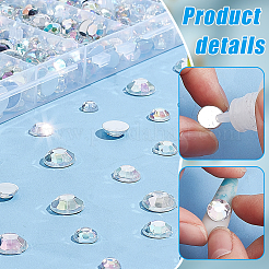430 Stück 5 Stile Kunststoff-Cabochons FIND-PH0021-48B