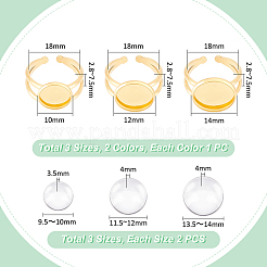 DIY-Kits zur Herstellung von Rohlingen für Kuppelringe DIY-UN0005-62