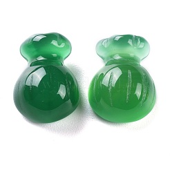 Natürliche grüne Onyx-Achat-Cabochons G-H231-15