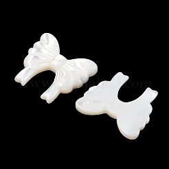 Natürliche weiße Muschel-Cabochons geschnitzt SSHEL-I026-24