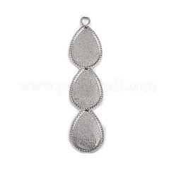 Aluminium-Anhänger Fassungen für Cabochons PALLOY-Q428-01P