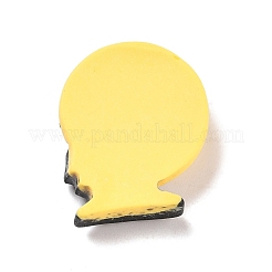 Mond mit Schloss-Cabochons aus undurchsichtigem Harz RESI-F031-06