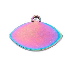 PVD-Vakuumbeschichtung 304 Edelstahl Anhänger Cabochon Fassungen STAS-P288-21M