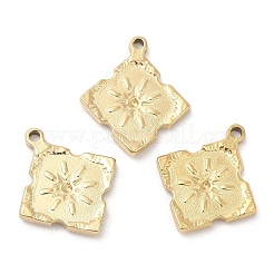 Ionenplattierung (IP) chirurgischer Edelstahl 316L Anhänger mit Strass-Fassungen STAS-D078-12G
