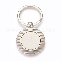 Zinklegierung Cabochon Fassungen Schlüsselbund KEYC-E028-07P