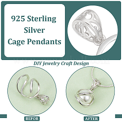 1 Stück Sterling Silber Anhänger Cabochon Fassung STER-BC0002-52