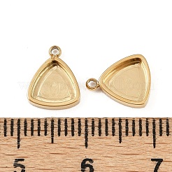 Cabochon-Fassungen für Anhänger aus Edelstahl 304 STAS-A194-05F-G