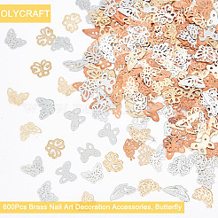 600 Stück Messing-Cabochons im 12-Stil MRMJ-OC0003-31