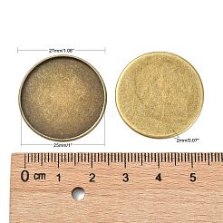 Lünettenbecher mit glattem Rand aus Eisen MAK-Q011-25AB-25mm
