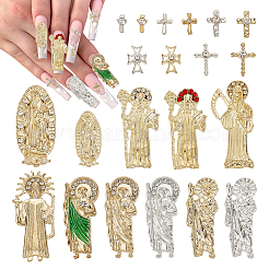 42 stücke 21 stil legierung cabochons MRMJ-GA0001-18