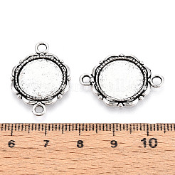 Cabochon-Fassungen für Blumenverbinder aus Legierung im tibetischen Stil PALLOY-N178-06AS