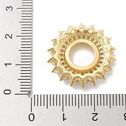 Gestell aus Messing mit Mikropflaster und klaren Zirkonia-Cabochon-Anschlussfassungen KK-L224-027G-02