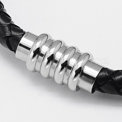 Geflochtenen Lederband Armbänder BJEW-I199-03