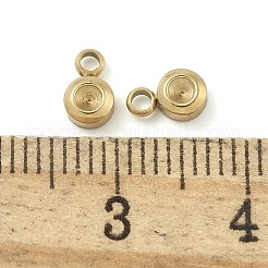 Ionenplattierung (IP) 304 Edelstahl Anhänger Strass-Einstellungen STAS-B075-28G
