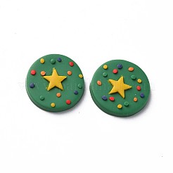 Handgemachter Ton-Cabochon CLAY-T017-14