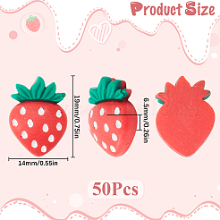 50 Stück undurchsichtige Harz-Decoden-Cabochons RESI-SC0005-70