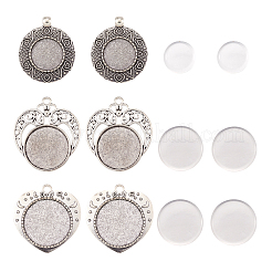 Set zur Herstellung von Anhängern aus Legierung im tibetischen Stil DIY-BY0001-18