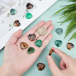 20 Stück 2 Stil natürliche gemischte Cabochons G-FH0001-21