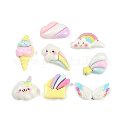 Sommermotiv Harz Cabochons RESI-H166-18
