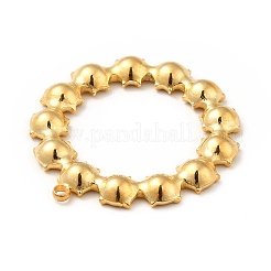 304 Edelstahl Anhänger Strass Fassungen STAS-P312-07G