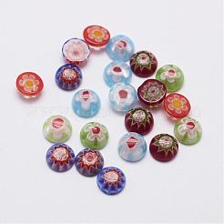 Handgefertigte Millefiori Glas Cabochons G-F346-04