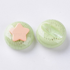 Zweifarbige Acryl-Cabochons SACR-N007-25