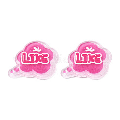 Transparent bedruckte Acryl-Cabochons TACR-N016-42