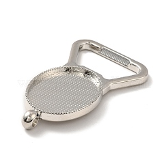Legierung Anhänger Fassungen für Cabochon FIND-I018-02P