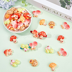 Undurchsichtige Decoden-Cabochons aus Harz RESI-SP0001-04A