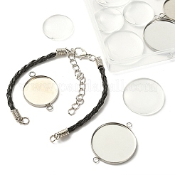 Bausatz für ein leeres Kuppelgliederarmband zum Selbermachen DIY-YW0006-48