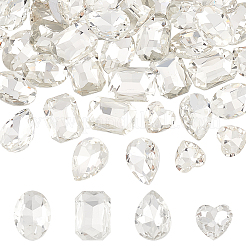 64 Stück Glas-Strass-Cabochons im 4-Stil RGLA-FG0001-18