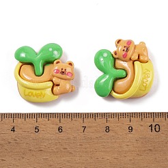 Undurchsichtige Decoden-Cabochons aus Harz CRES-O007-04B