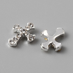 Legierung Strass-Cabochons MRMJ-WH0079-50S