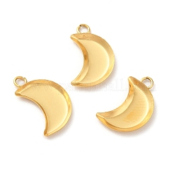 Ionenplattierung (IP) 304 Edelstahl Anhänger Cabochon-Einstellungen STAS-F167-27G