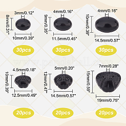 6 Stil Kunststoffpuppe Hundenase Cabochons DOLL-PH0001-30